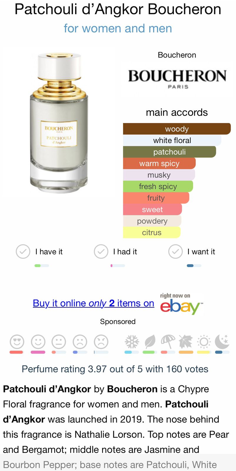 Boucheron Patchouli d’angkor