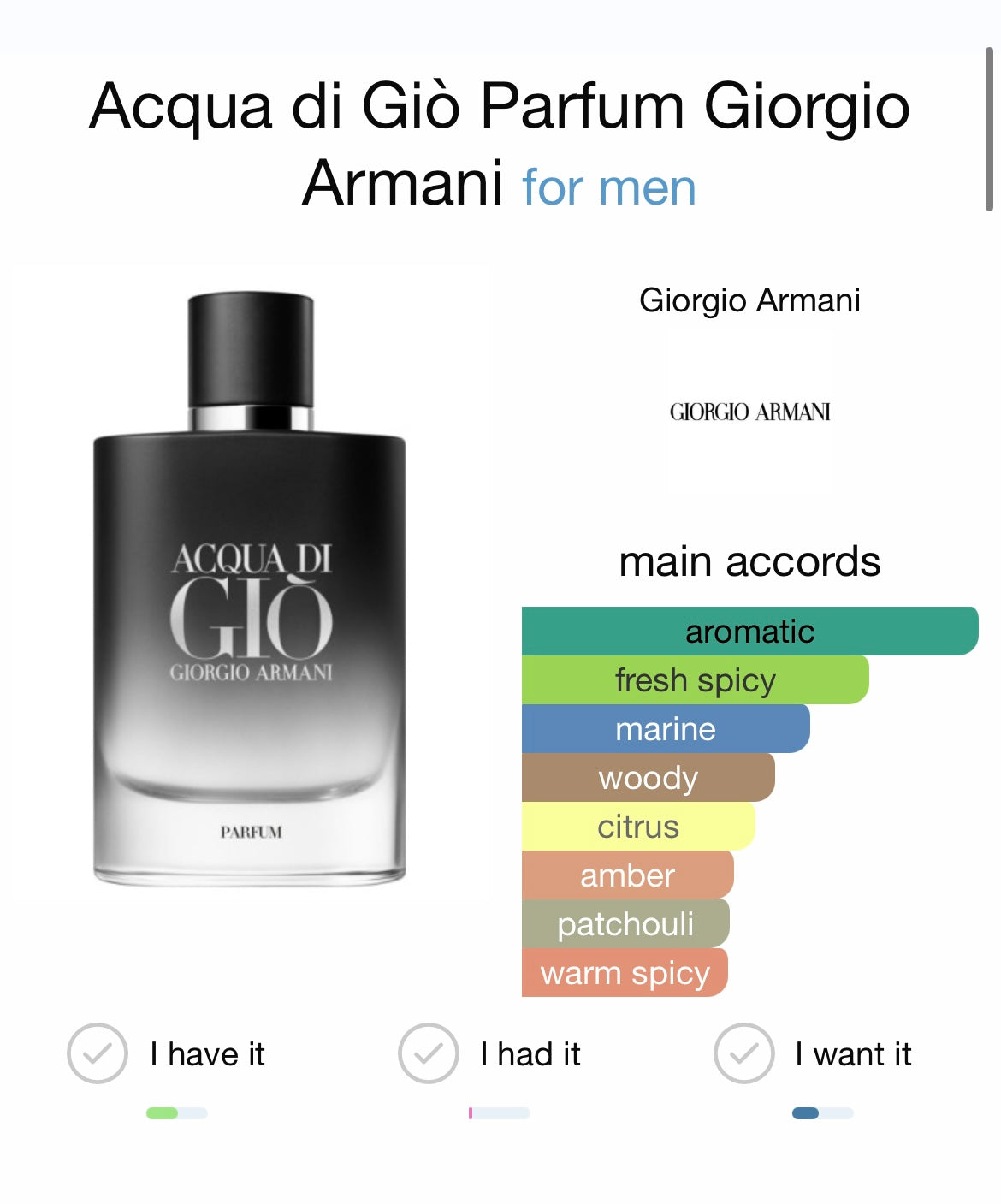 Acqua di Giò Parfum