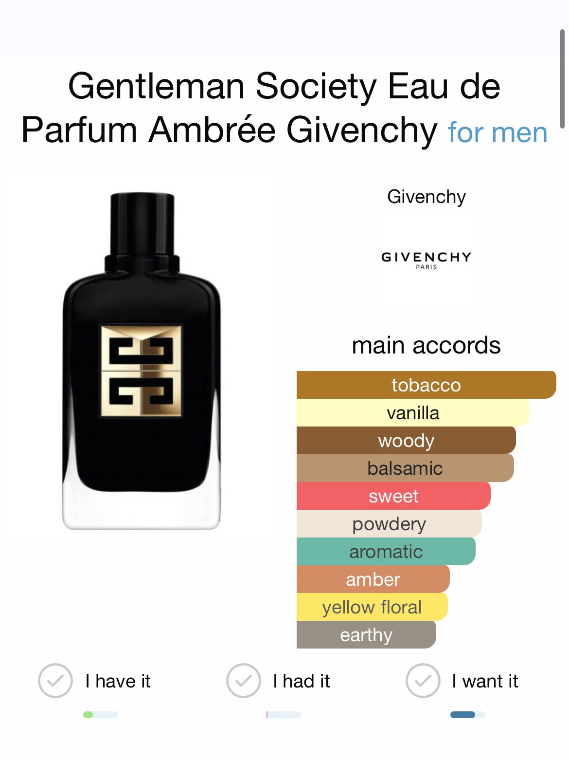 Gentleman Society Eau de Parfum Ambrée by Givenchy