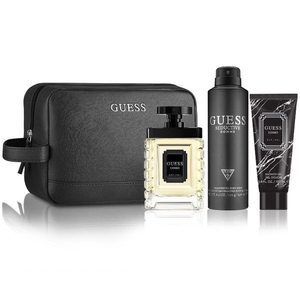 Uomo Gift Set (Perfume 100 ml + Shower Gel 100 ml + Deodorant 226 ml + Pouch)