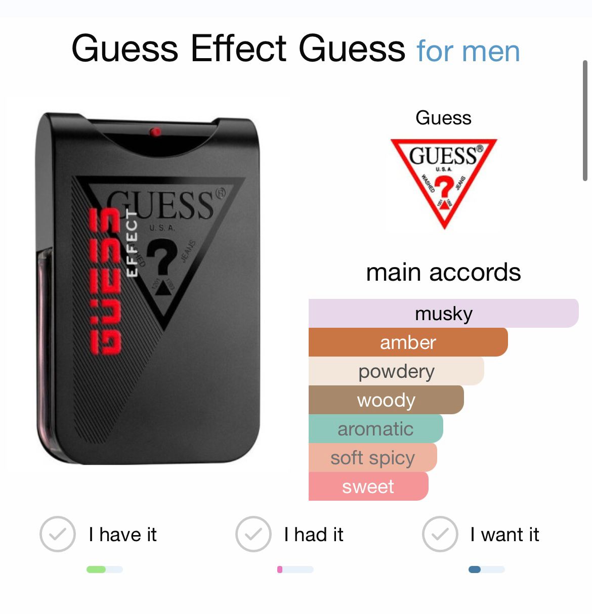 Guess Effect Gift Set (Perfume 100 ml + Body Spray 226 ml)