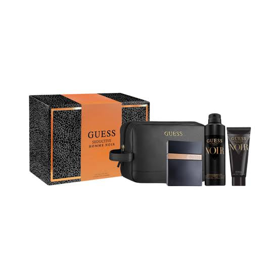 Guess Seductive Noir Gift Set for Men ( Perfume 100 ml + Shower Gel 100 ml + Deodorant 226 ml + Bag)