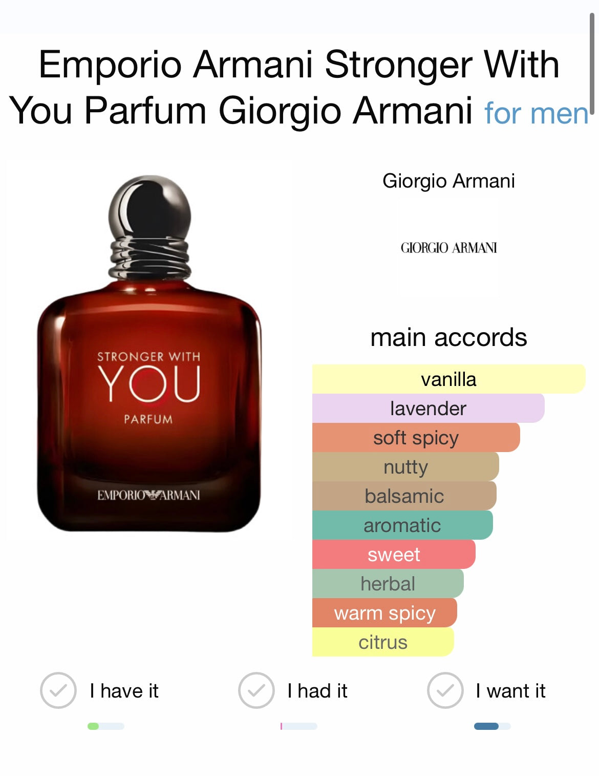Emporio Armani Stronger With You Parfum