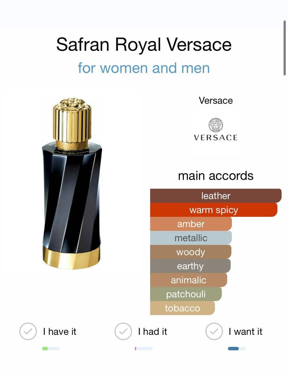 Safran Royal by Versace