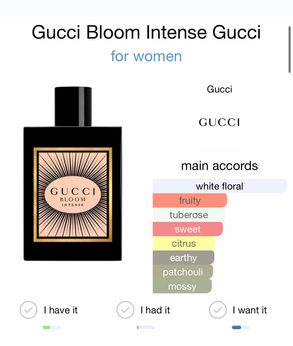 Gucci Bloom Intense