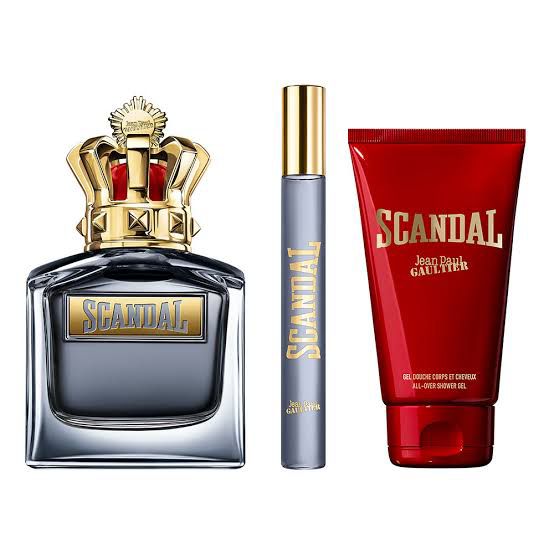 Scandal EDT Gift Set ( Perfume 100 ml + Shower Gel 75ml + Travel Size 10ml)