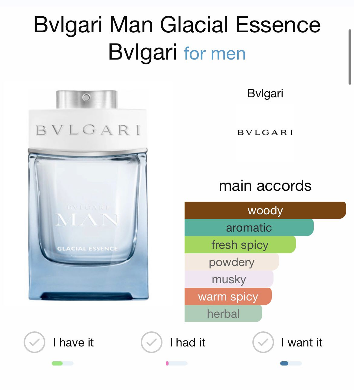 Man Glacial Essence Gift Set ( Perfume 100 ml + Perfume 15 m)