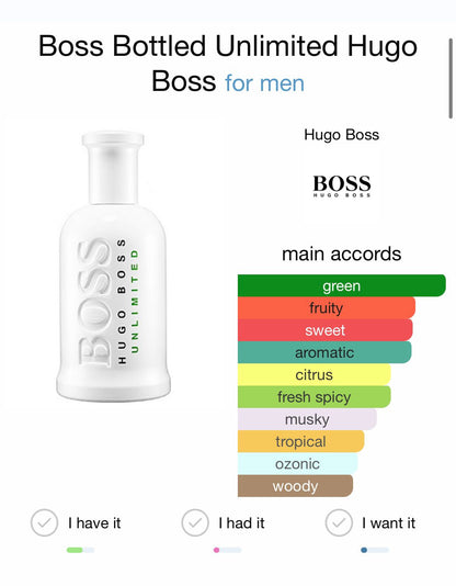 Boss Bottled Unlimited