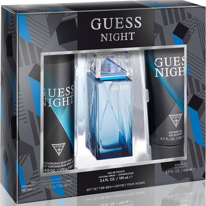 Guess Night Gift Set (Perfume 100 ml + Shower Gel 200 ml + Body Spray 226 ml)