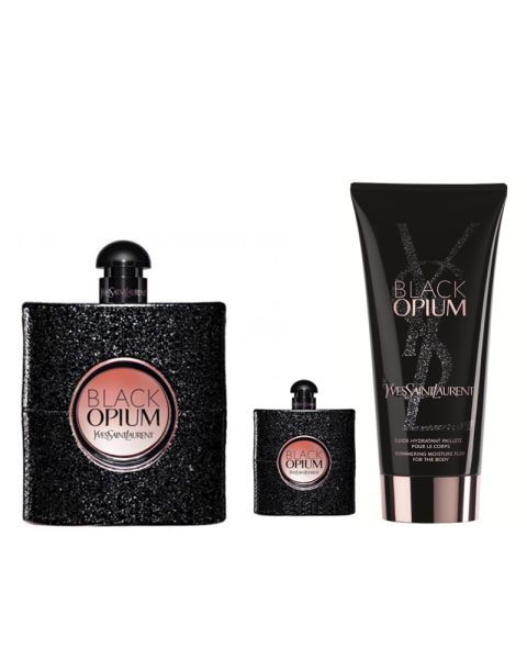 Black Opium EDP Gift Set 50ml + EDP 7.5ml + Body Lotion 50ml